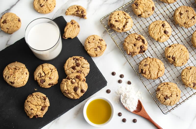 Olive Oil Chocolate Chip Cookies
