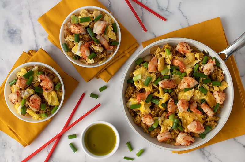 Olive Oil Shrimp Fried Rice
