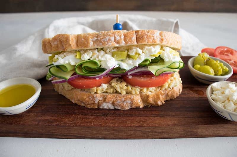 Greek Salad Sandwich